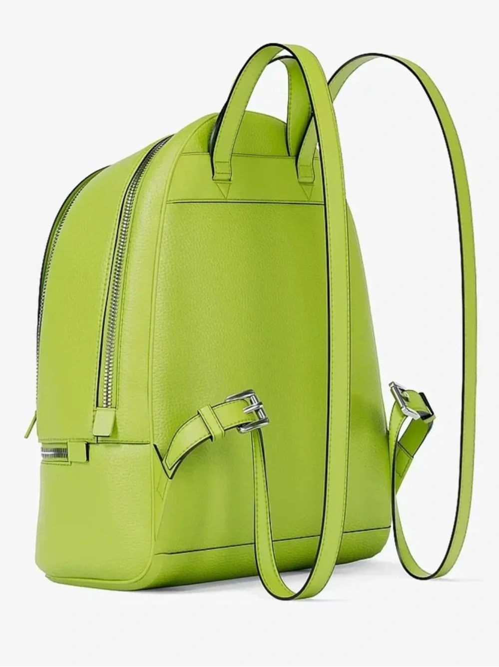 Michael Kors Bright Lime Leather Medium Backpack
